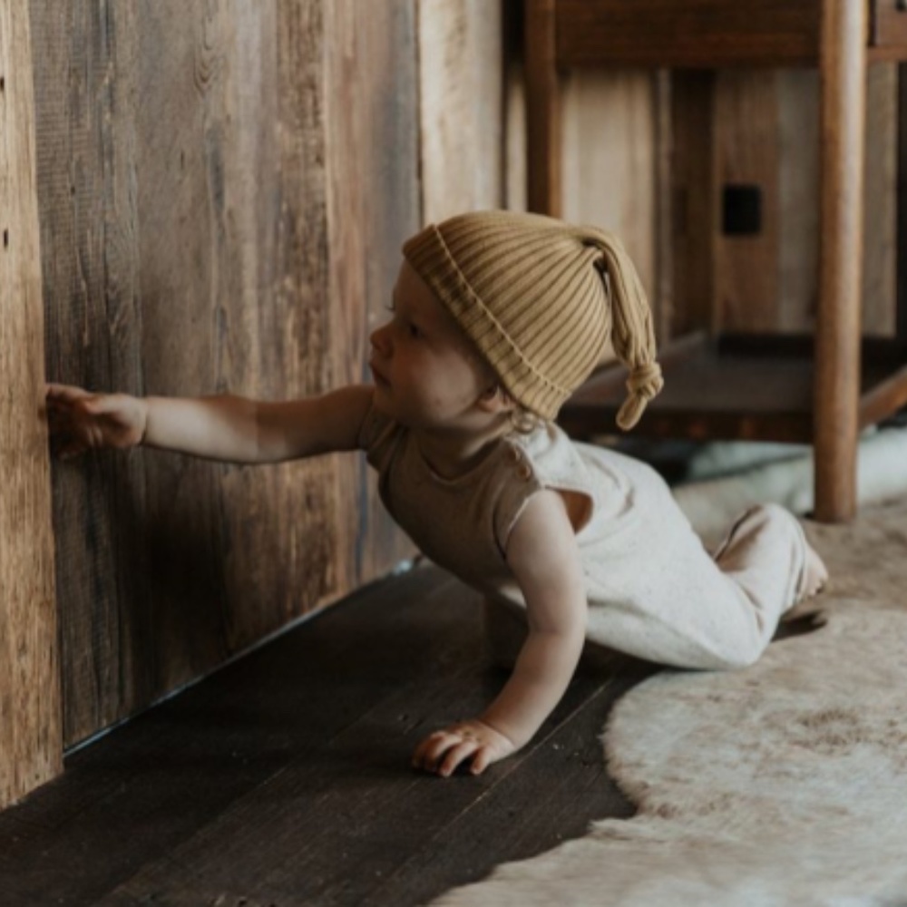 GROWN Knotted Beanie (Harvest Gold)